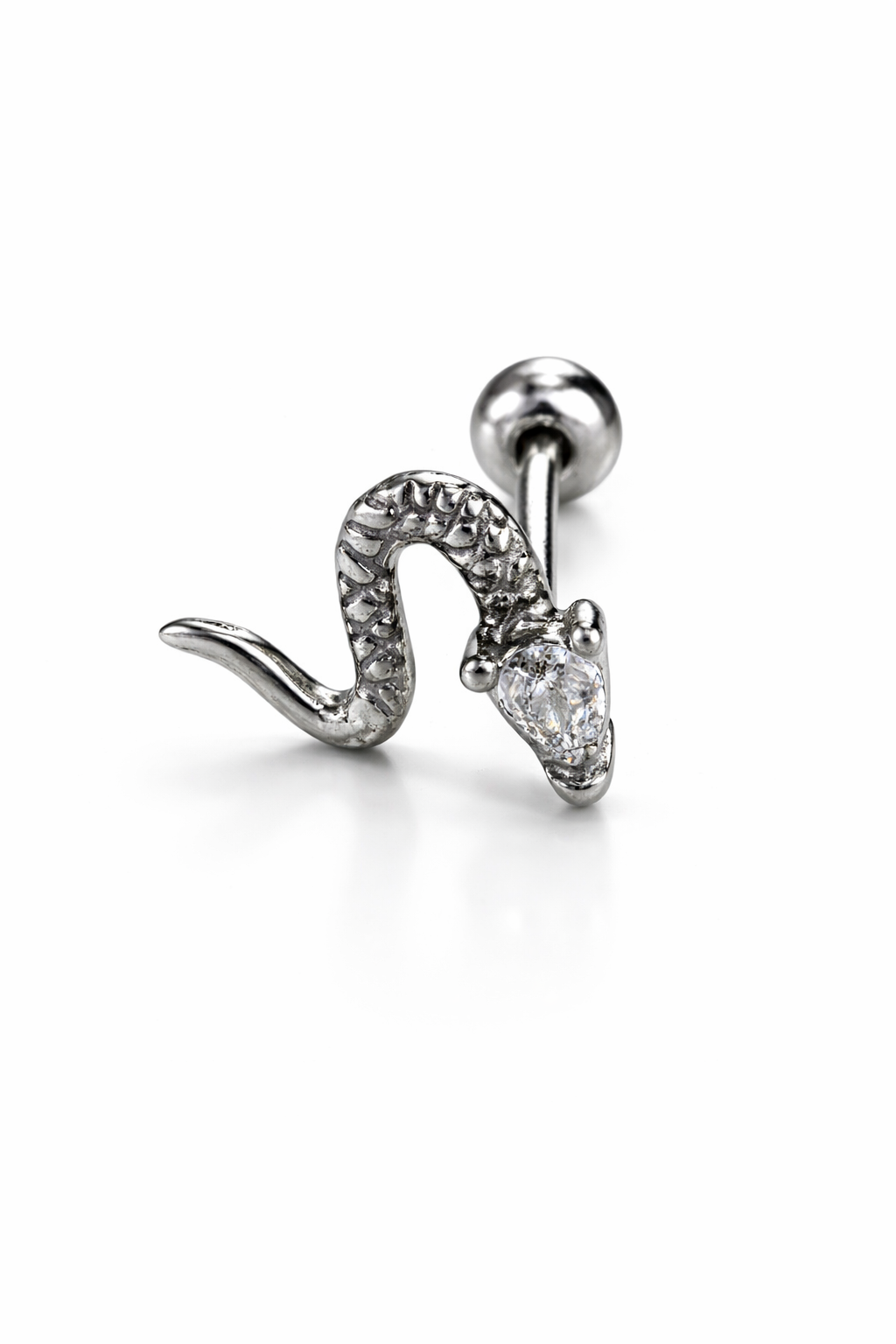 Gümüş Yılan Piercing