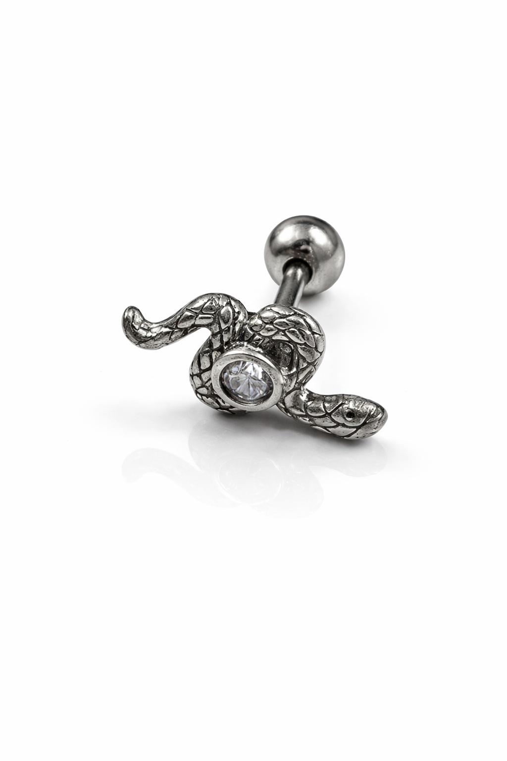 Gümüş Yılan Piercing