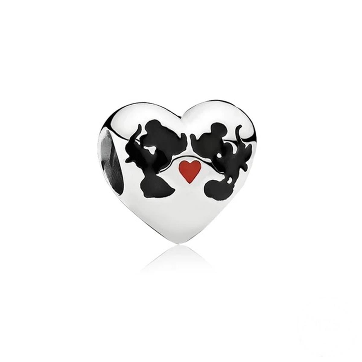 Kalp Şeklinde Mickey Charm (believe in magic)