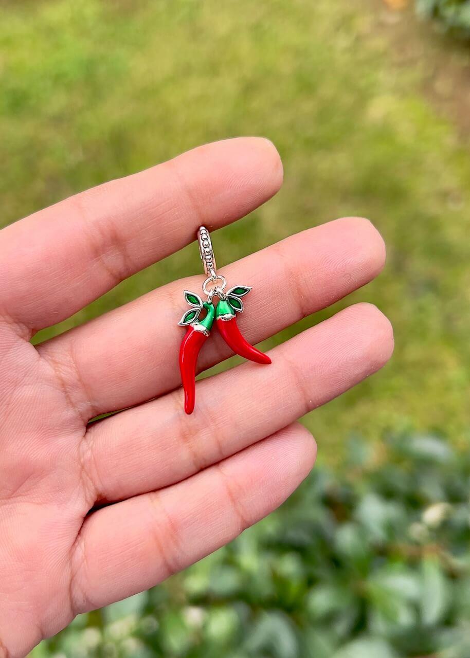 Kırmızı Biber Charm İkili