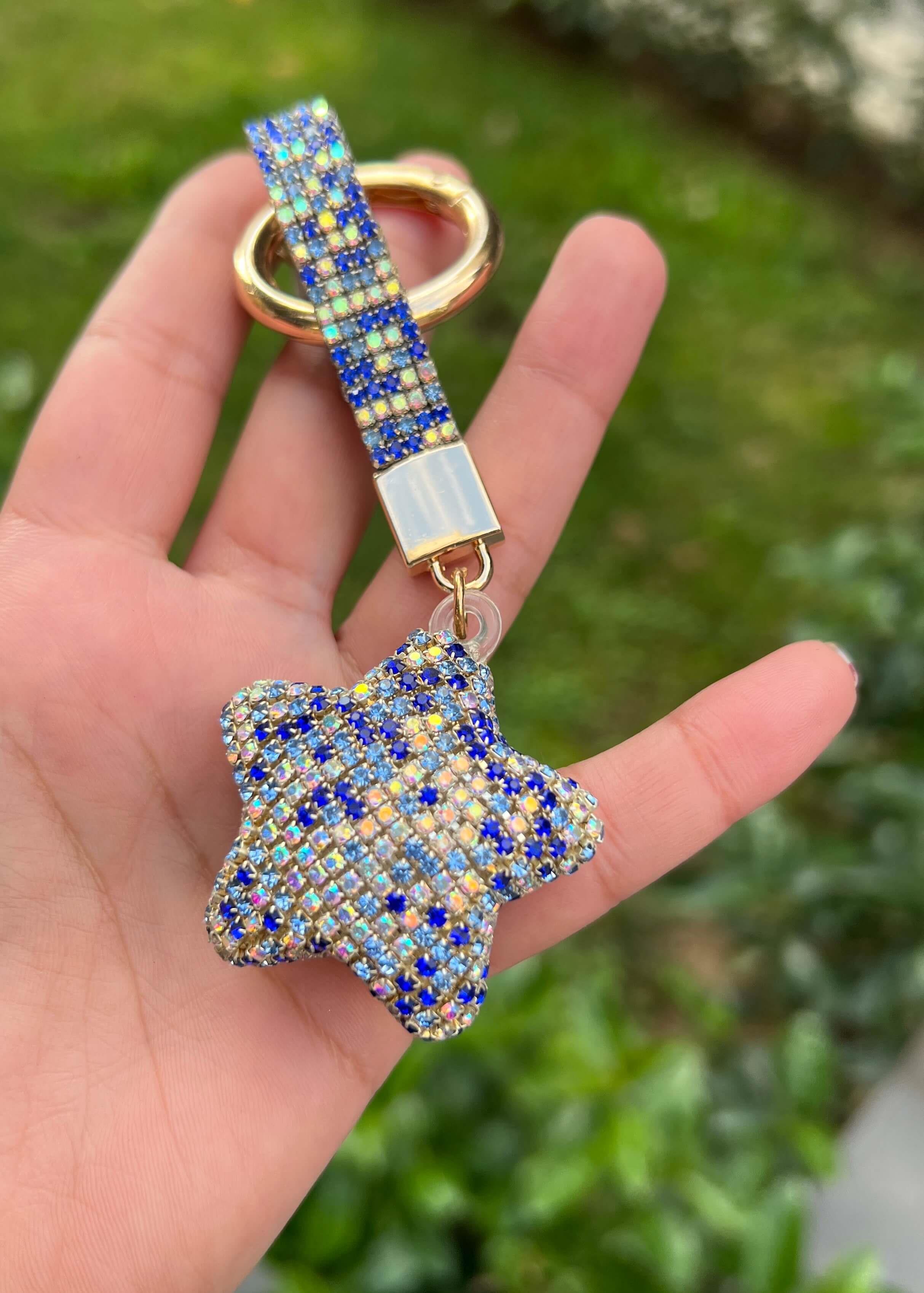 MaviTaşlı Yıldız Anahtarlık