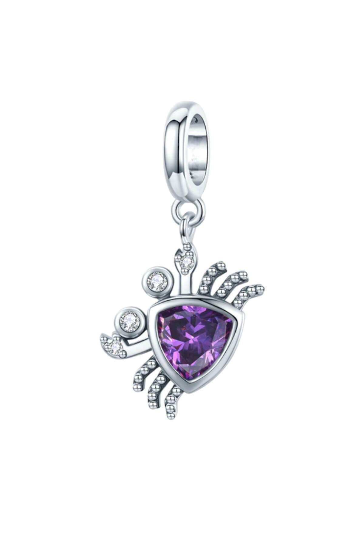 Sallantılı Mor Yengeç Charm