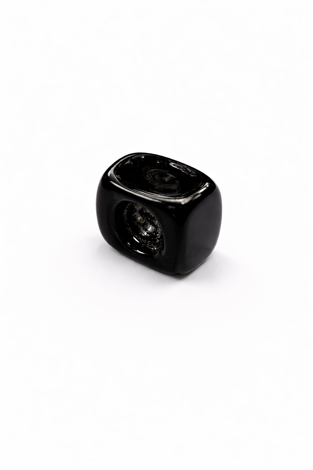 Siyah Murano Cam Charm