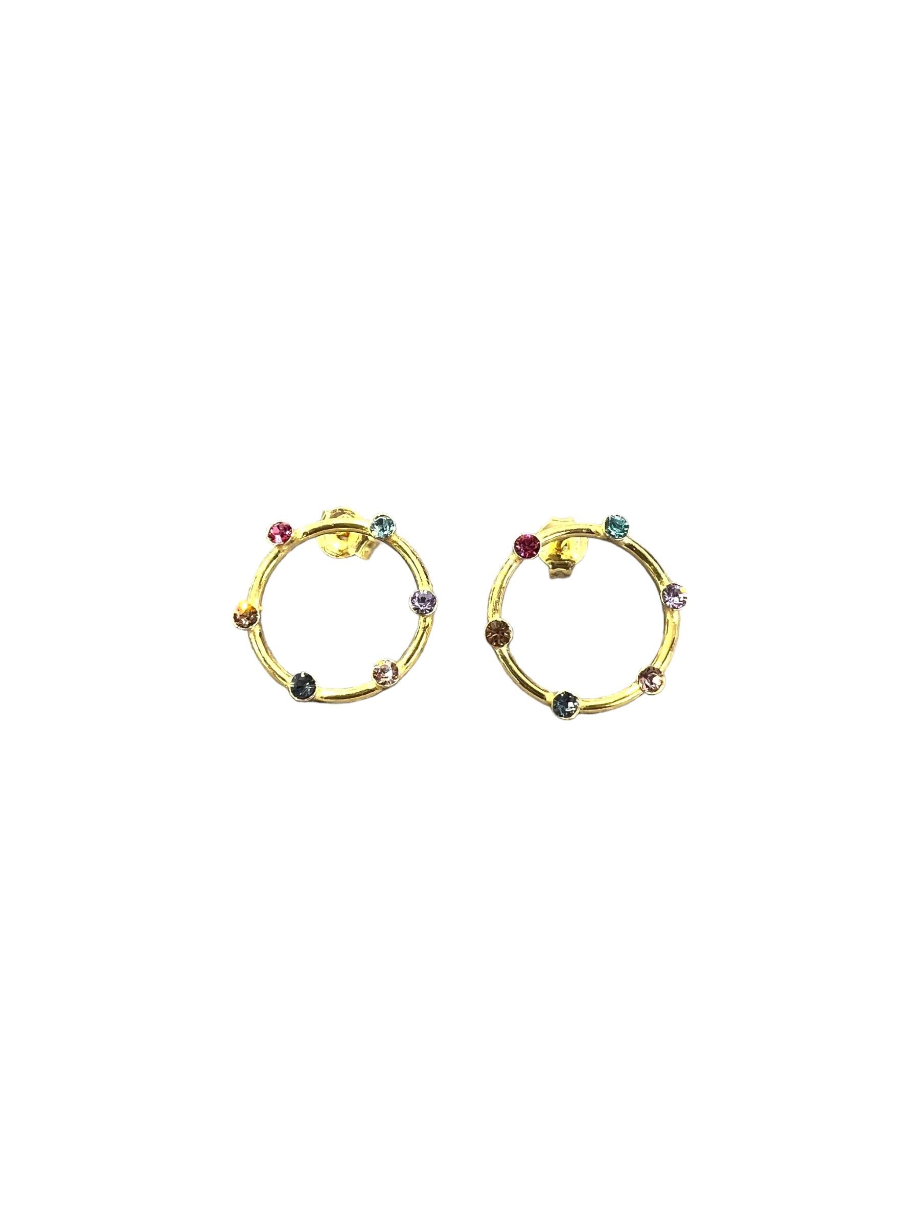 Swarovski Halka Küpe