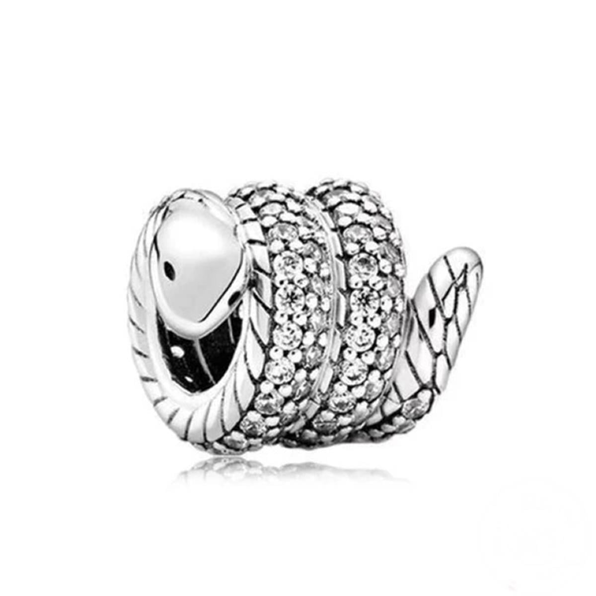 Taşlı Kalın Yılan Charm