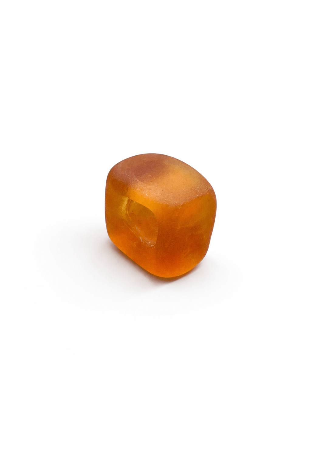 Turuncu Mat Murano Cam Charm