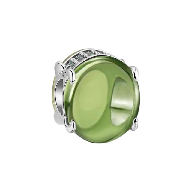 Yeşil Taşlı Murano Charm