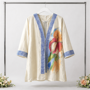 Otantik Nakşlı Jakarlı Kaftan