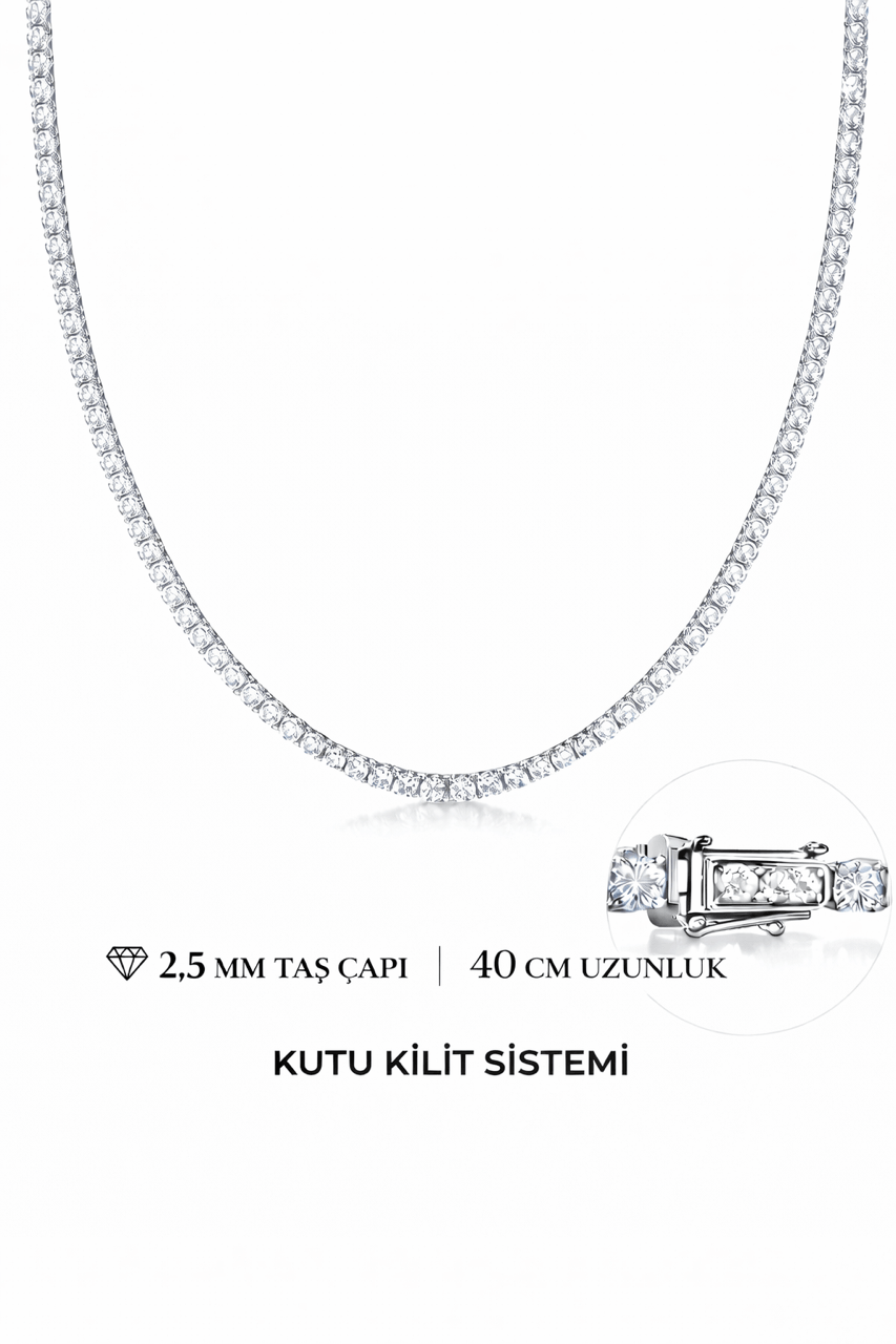 2,5 mm 40 cm Suyolu Kolye