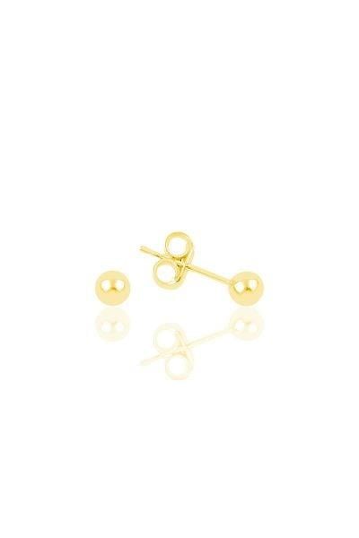 925 ayar gümüş 3 mm Top Küpe