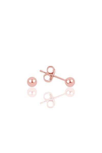 925 ayar gümüş 4 mm Top Küpe