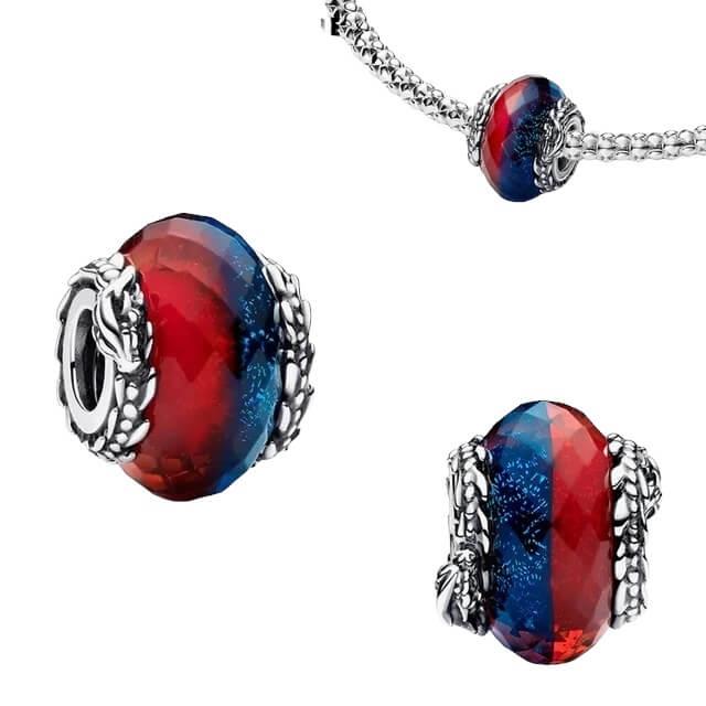 Ateş Ejderhaları Murano Charm