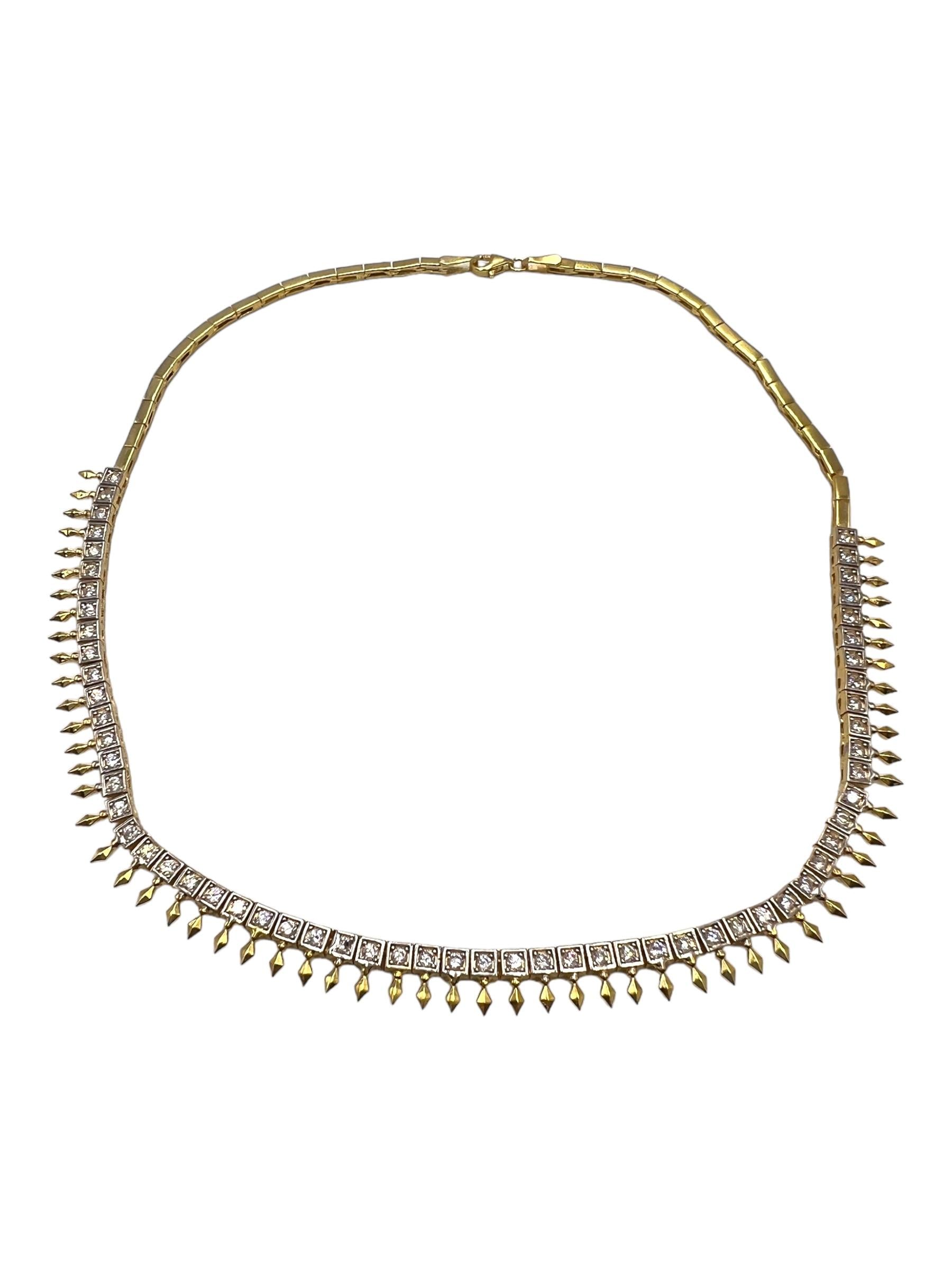 Bety Ok Taşlı Choker Kolye