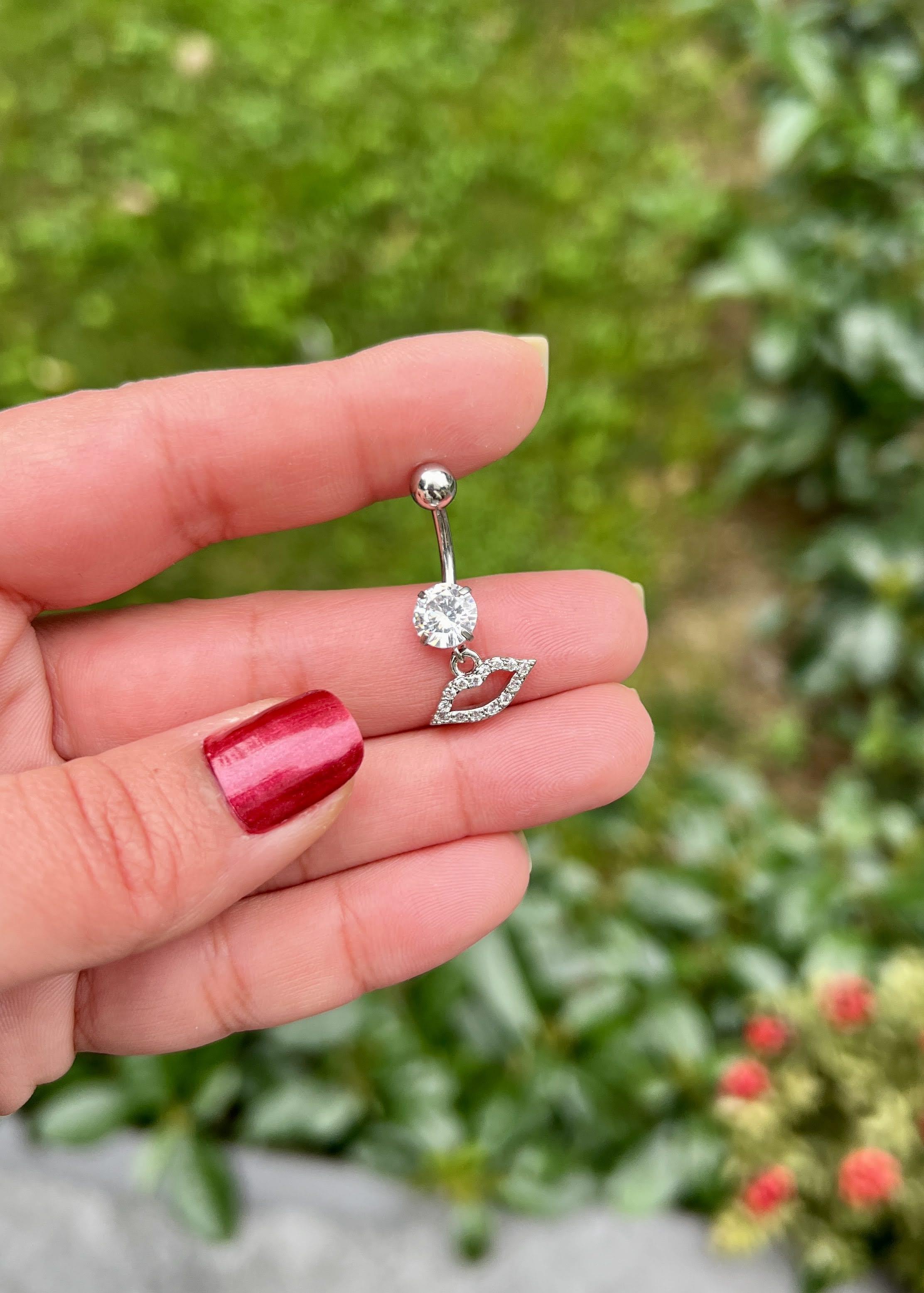 Cerrahi Çelik Dudak Göbek Piercing