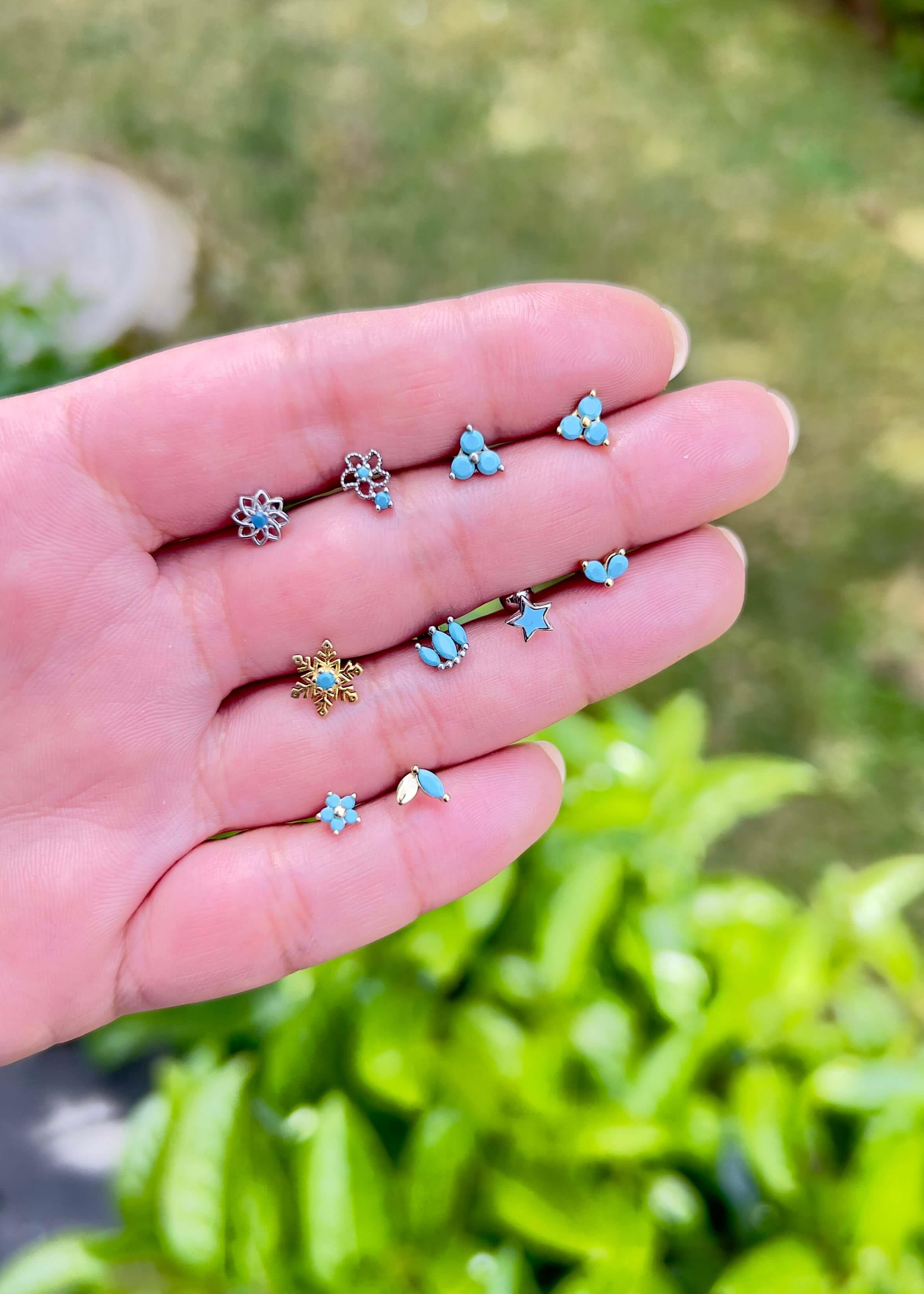 Çiçek Gümüş Piercing