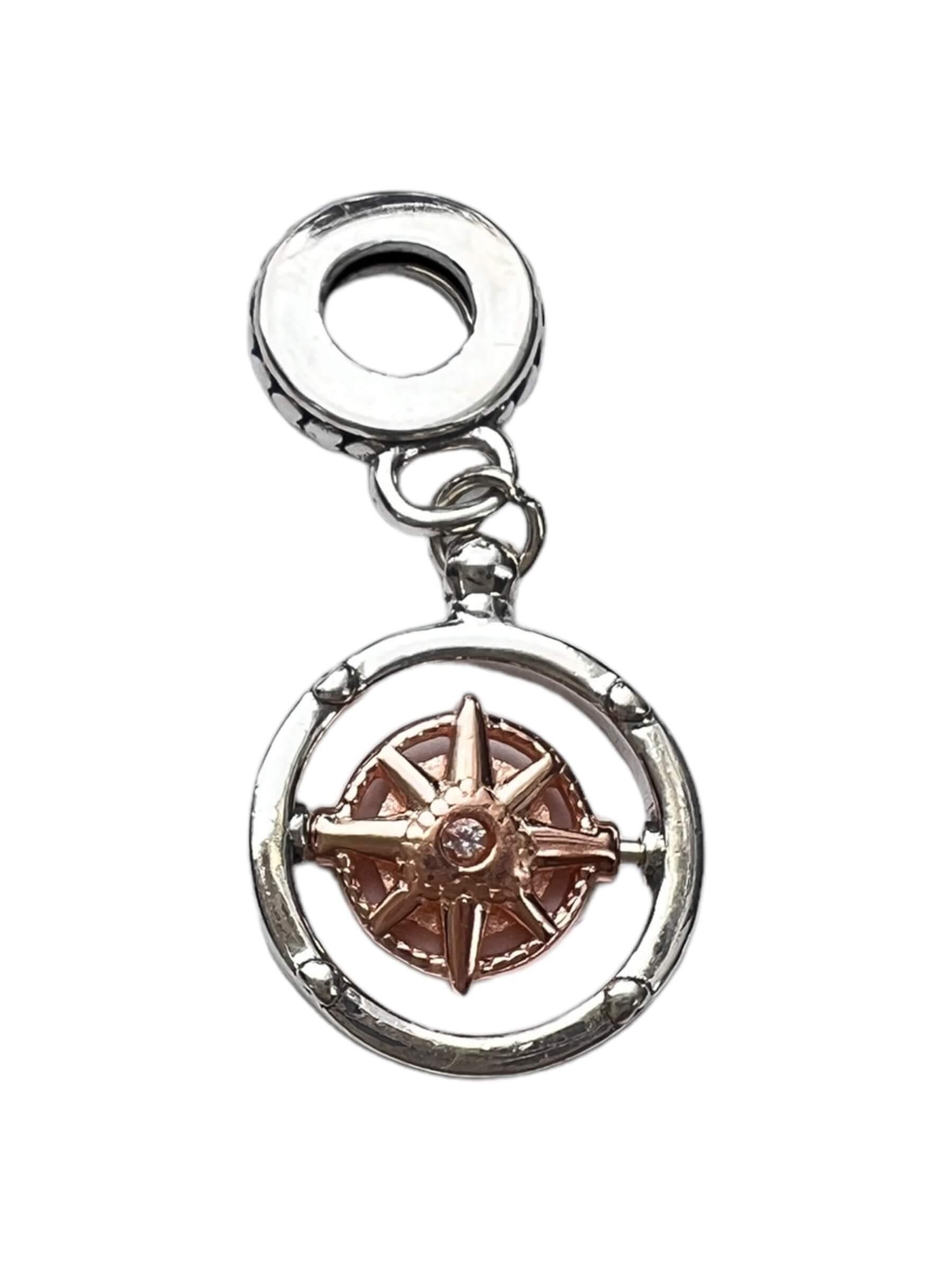 Dönen Pusula Charm Ortası Rose