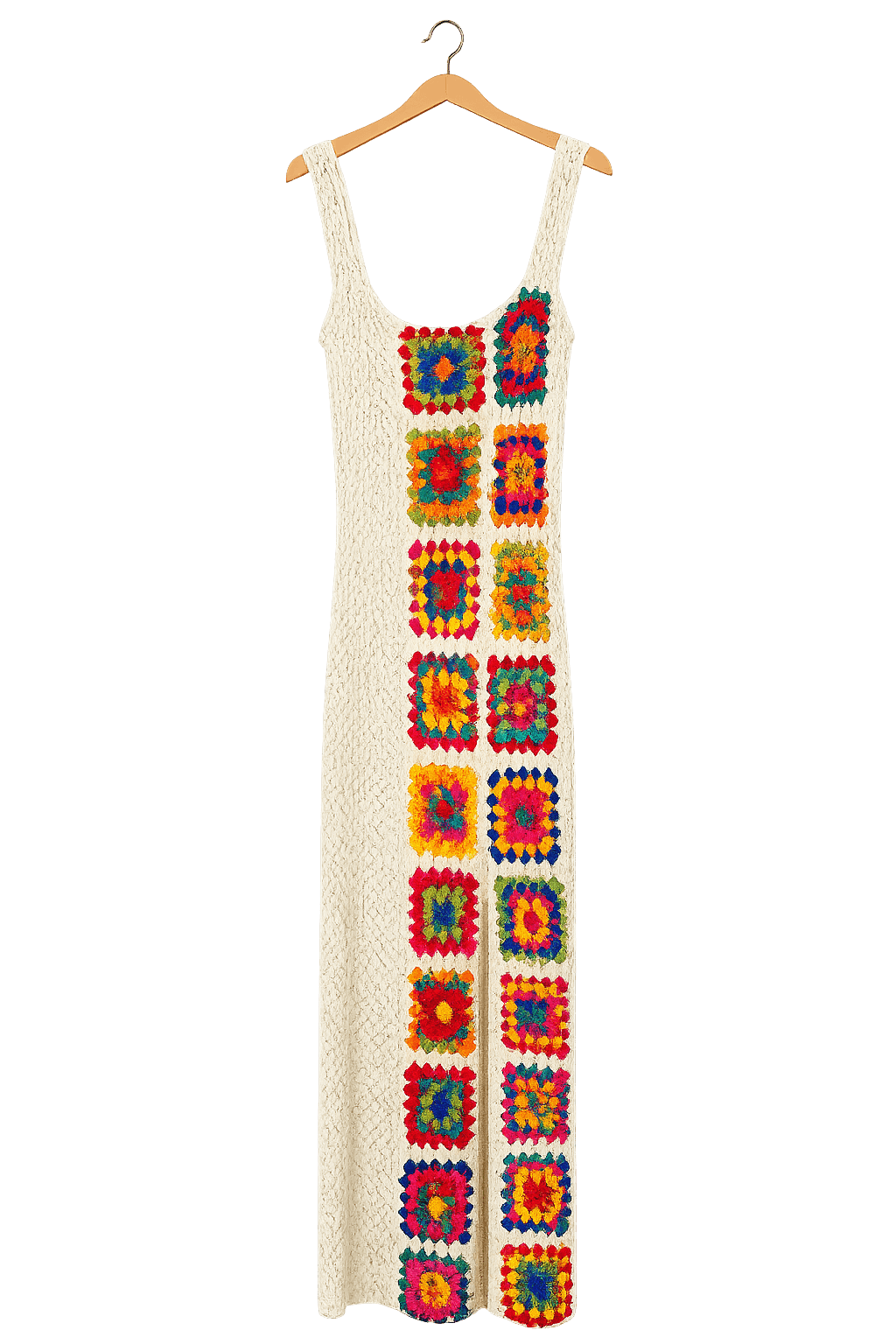 El Örgüsü Renkli Elbise