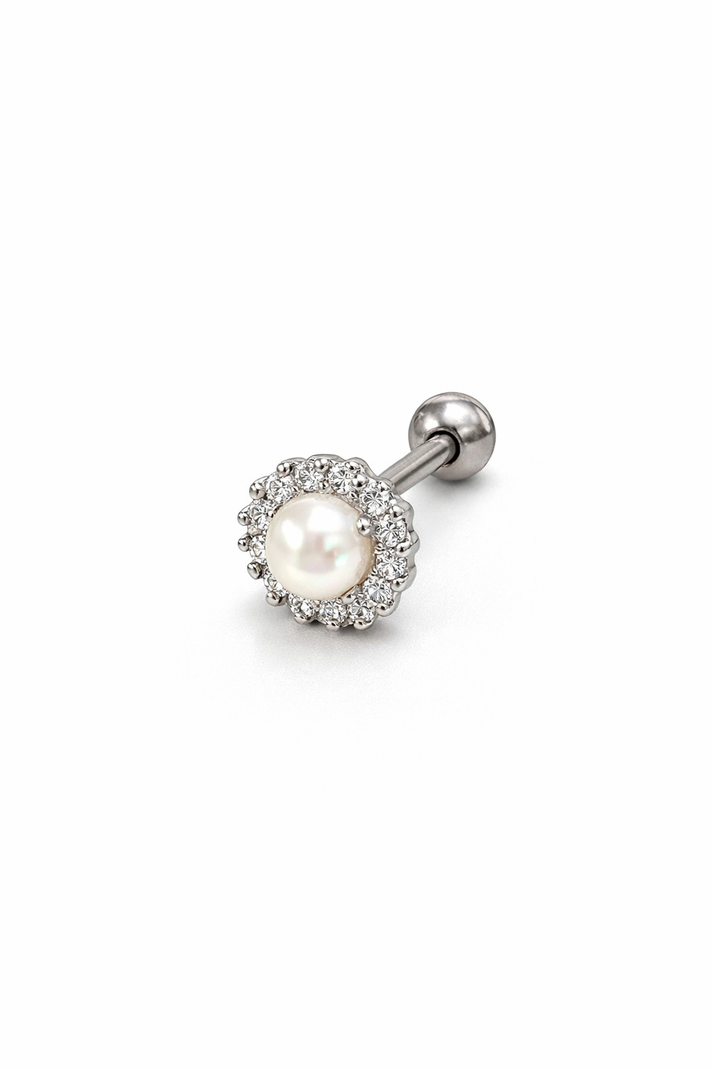 Gümüş İncili Piercing