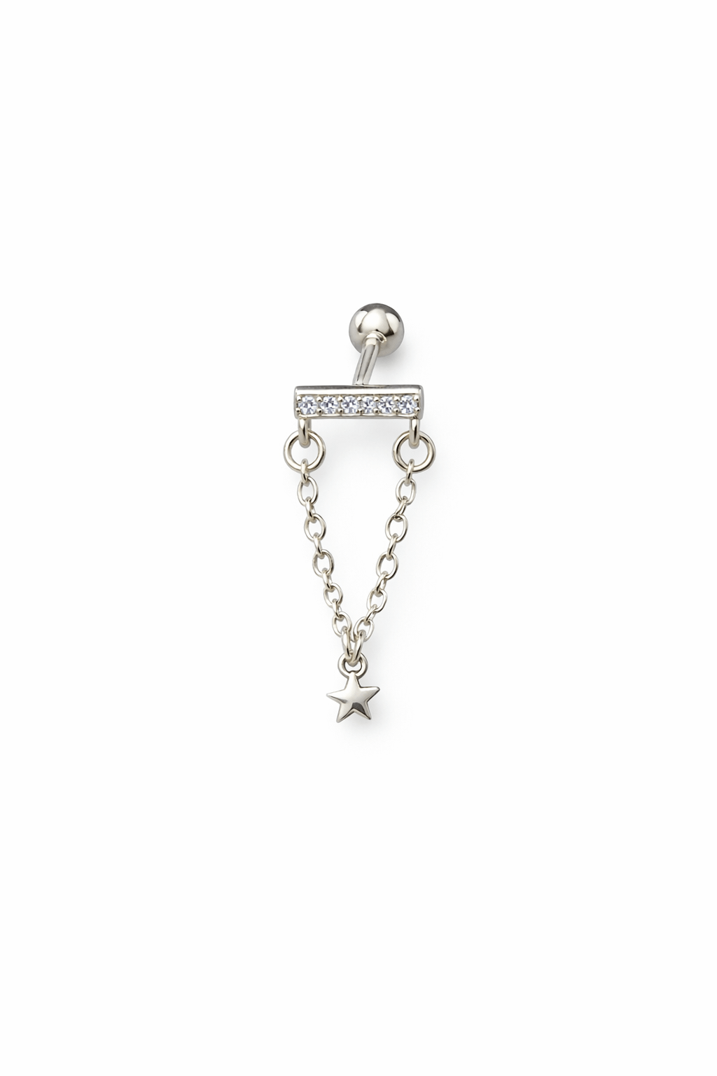 Gümüş Sallantılı Piercing