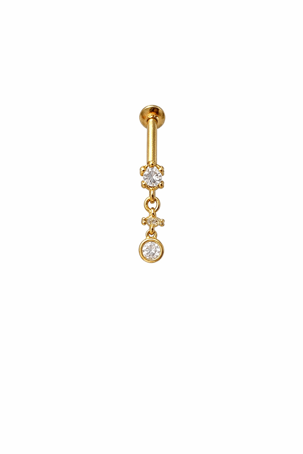 Gümüş Sallantılı Piercing