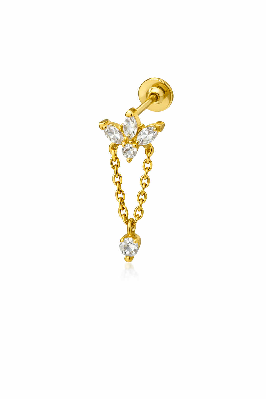 Gümüş Sallantılı Piercing