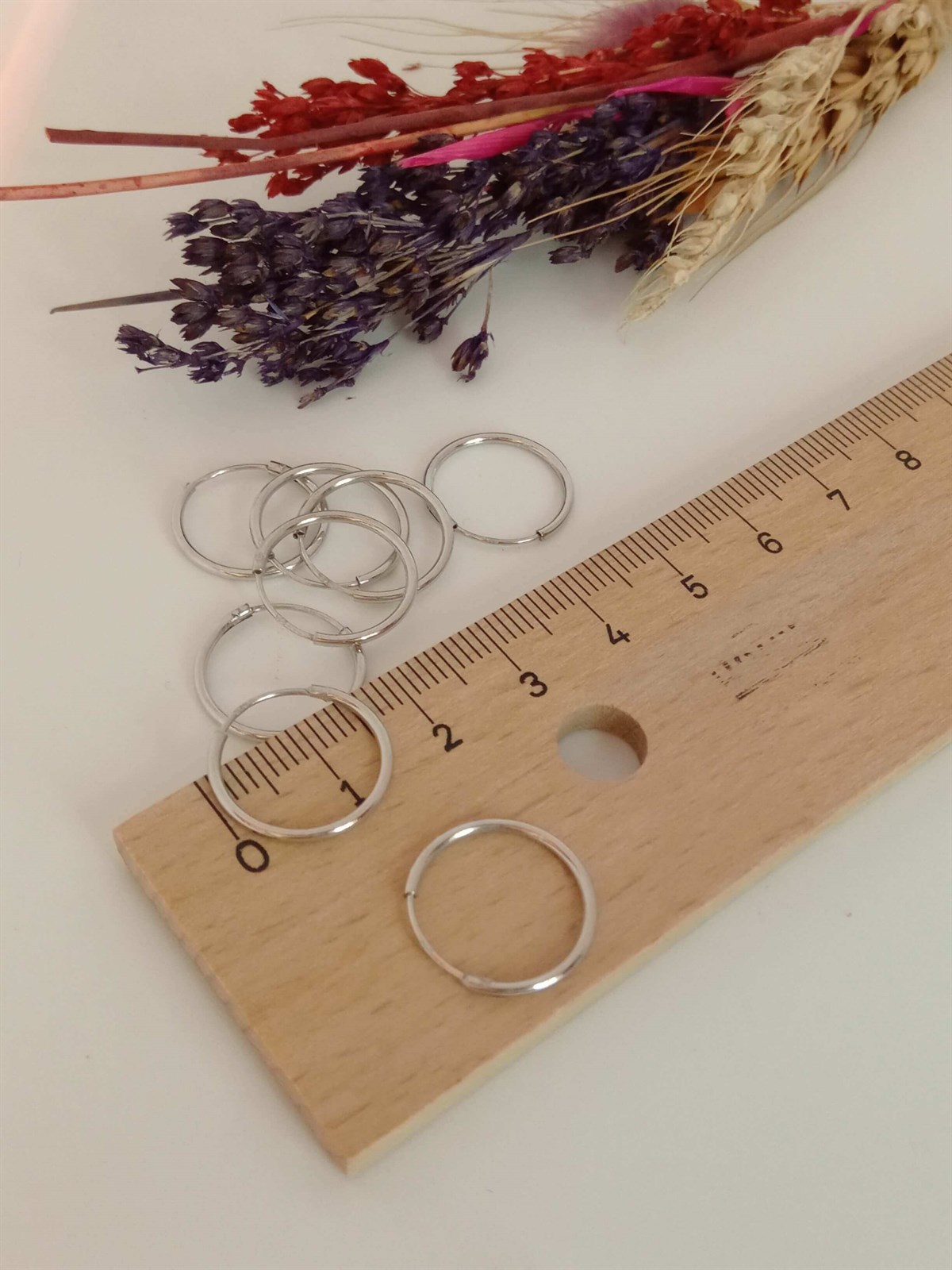 İnce Halka Küpe Çap:1,5cm ( Tek / Çift )