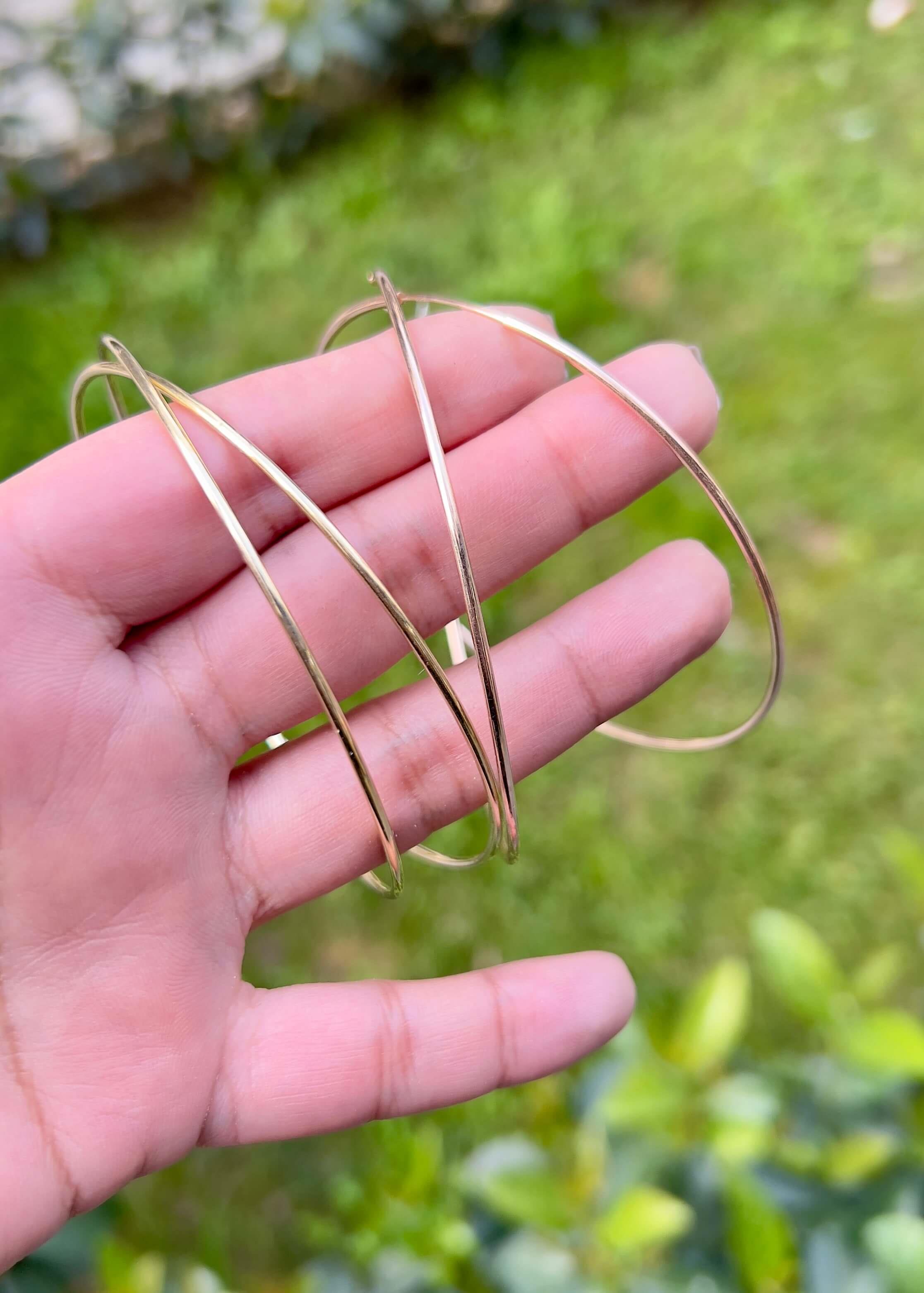 İnce Halka Küpe Çap:8 cm