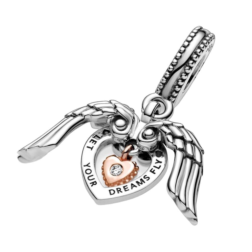 Kanatlı Kalp Charm