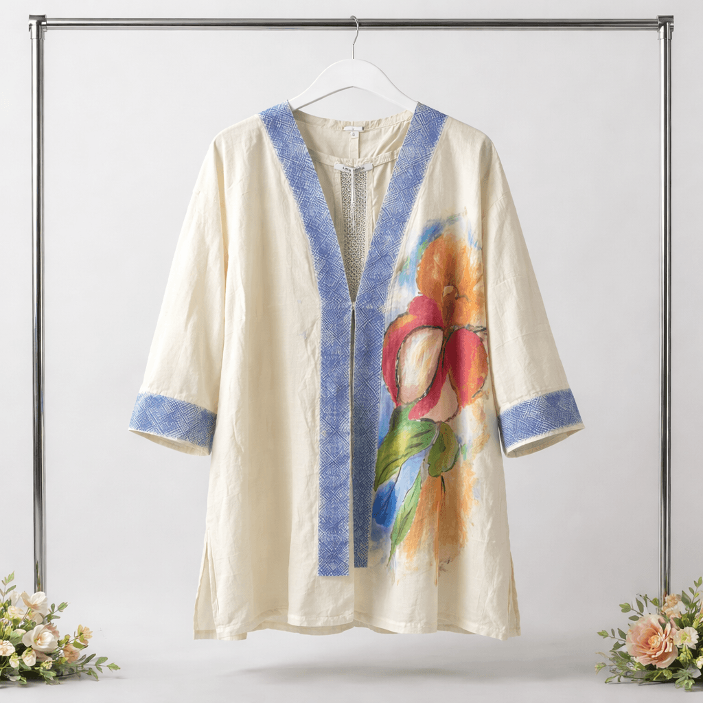 Otantik Nakşlı Jakarlı Kaftan