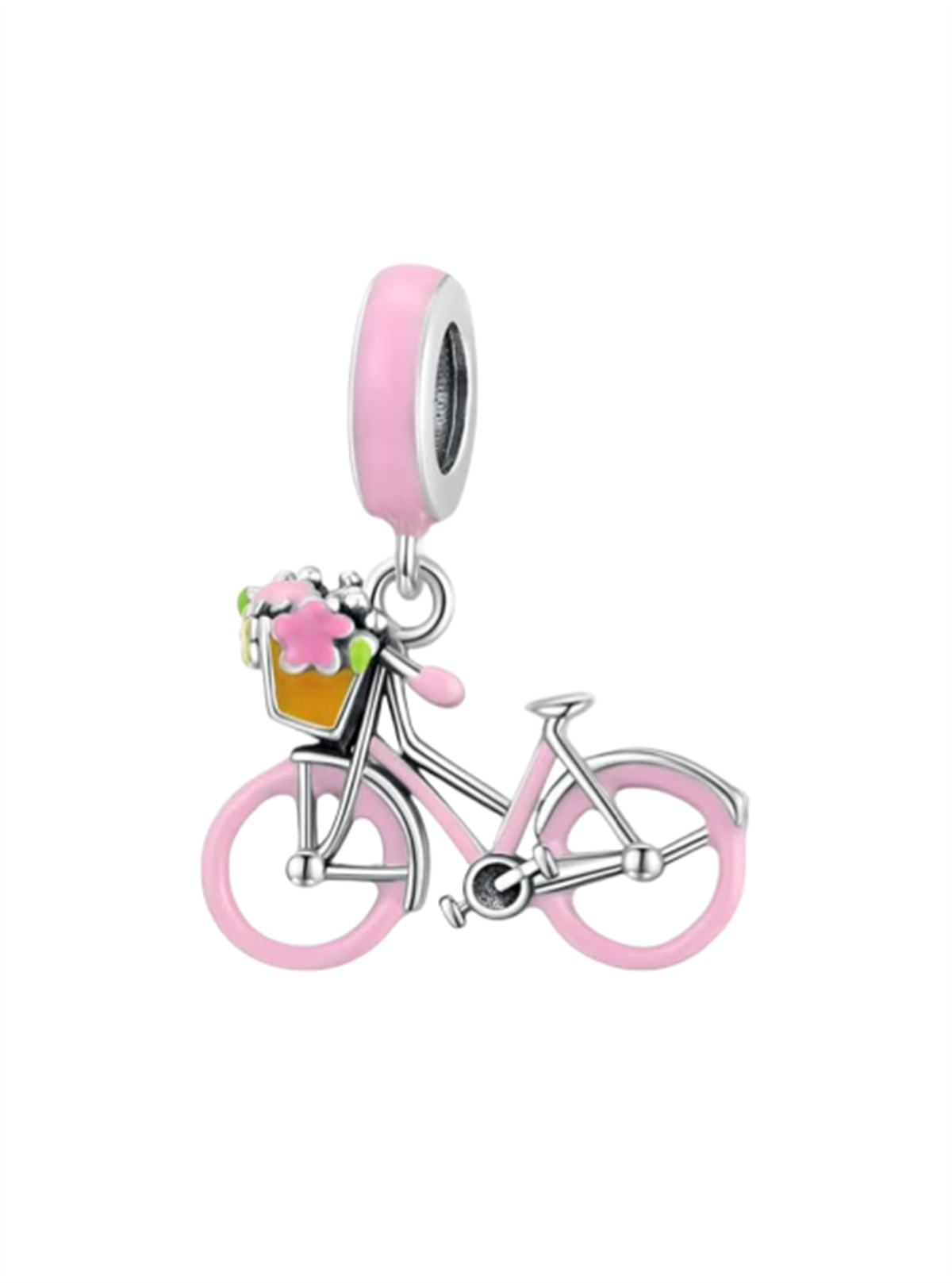 Pembe Bisiklet Charm