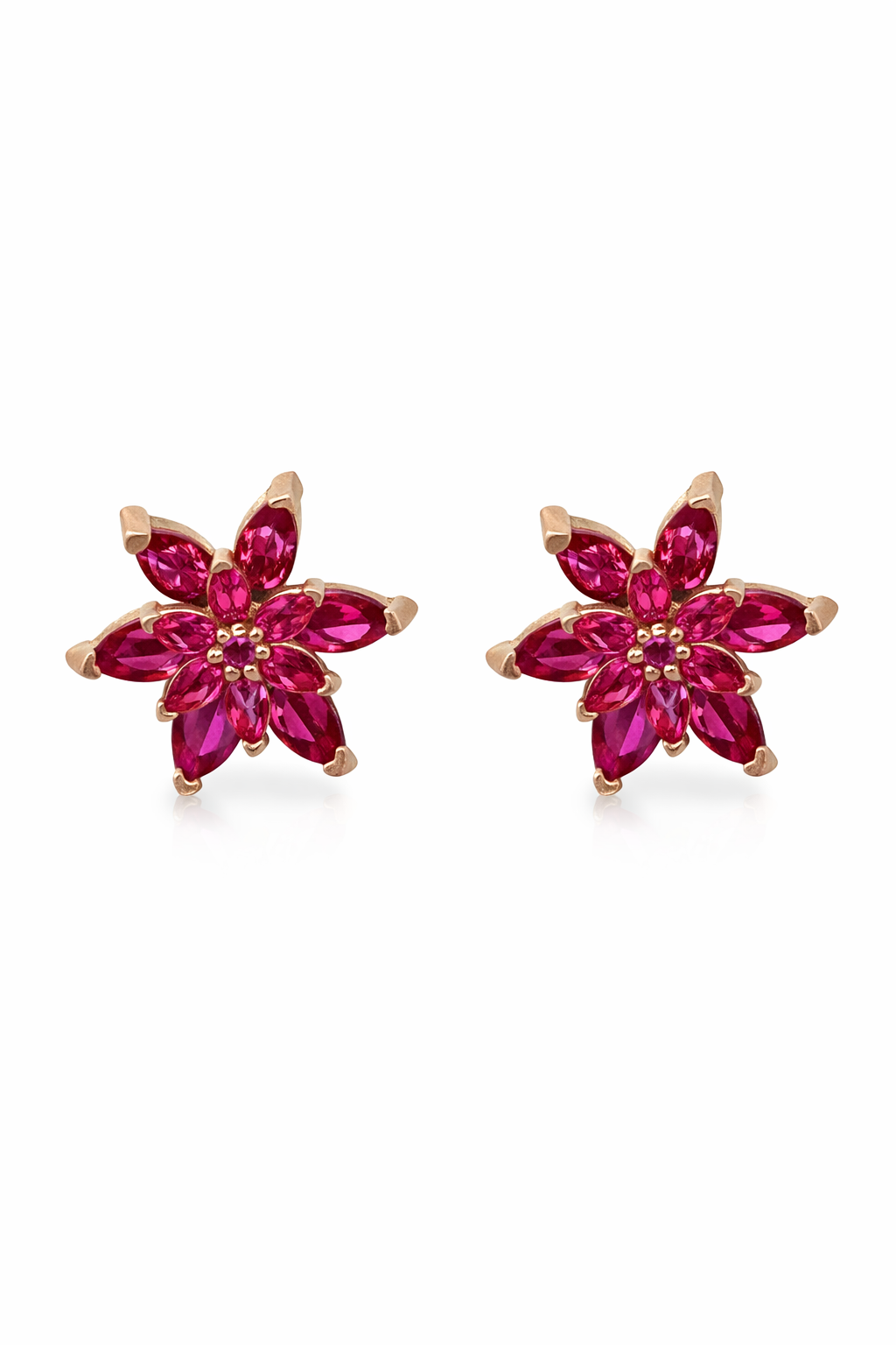 Pembe Lotus Küpe