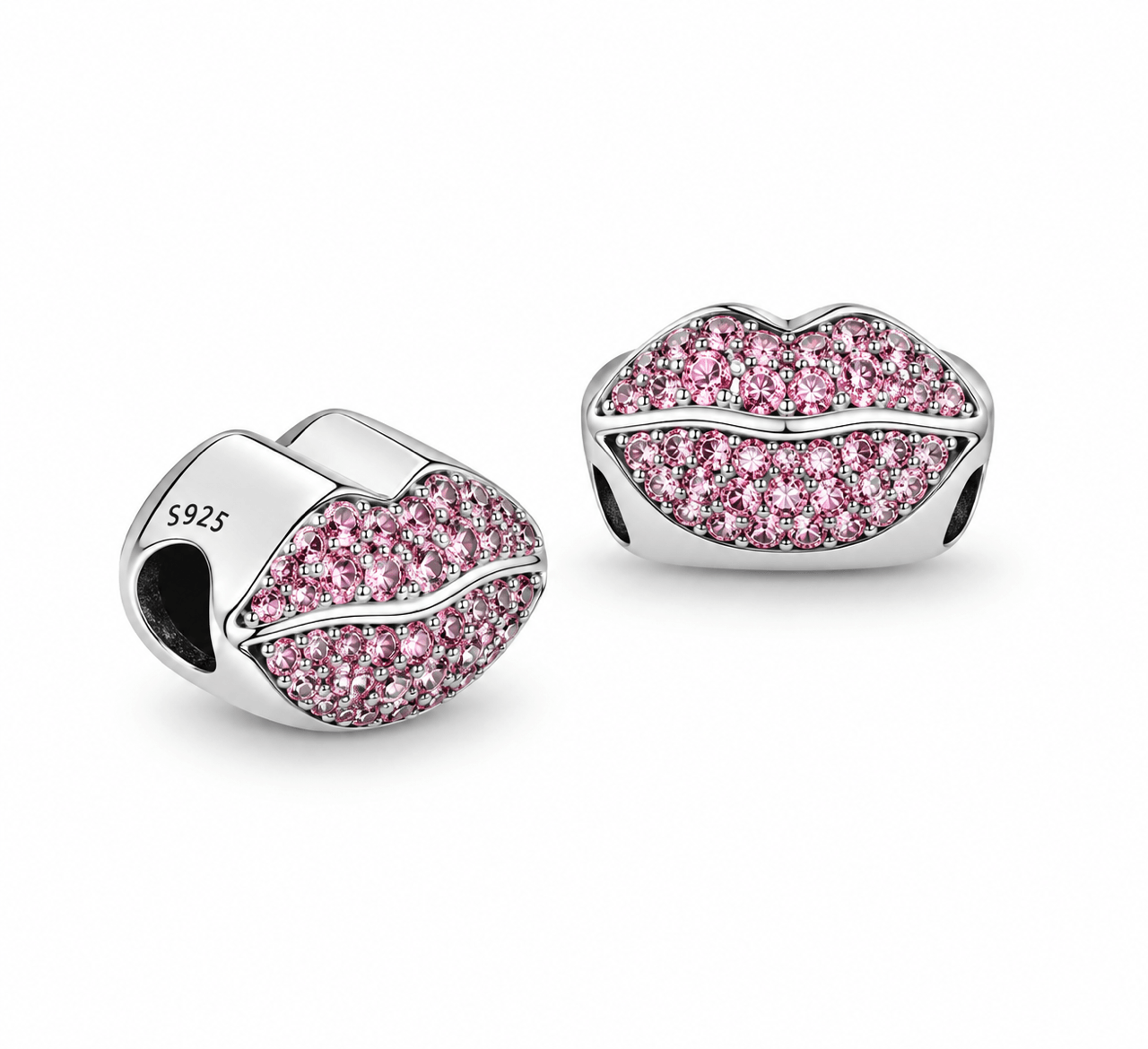 Pembe Taşlı Dudak Charm