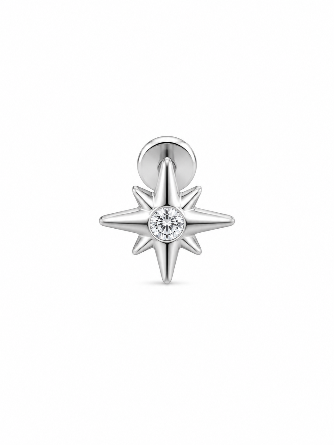 Premium Titanyum Kuzey Yıldızı Piercing