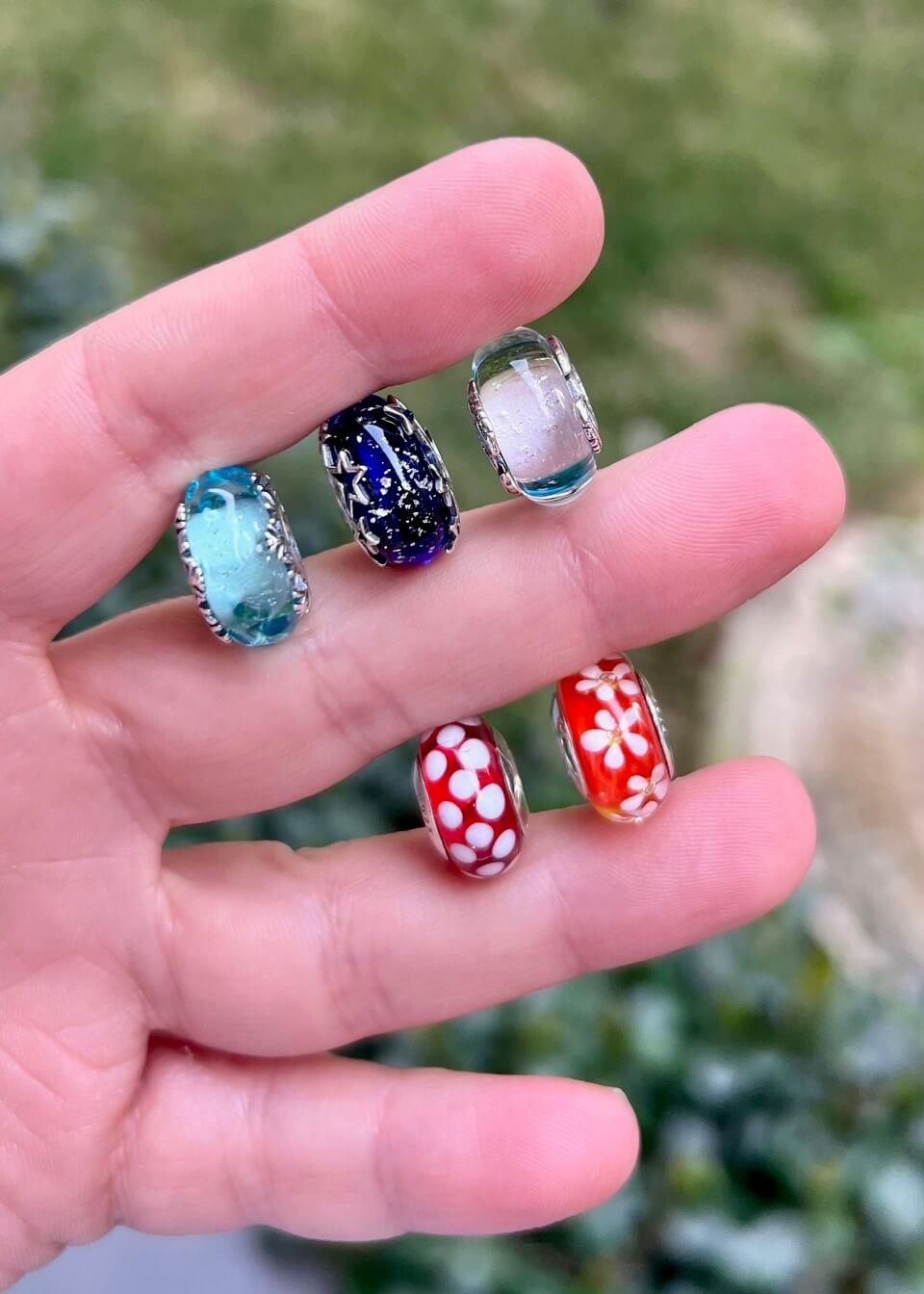 Renkli Murano Charm