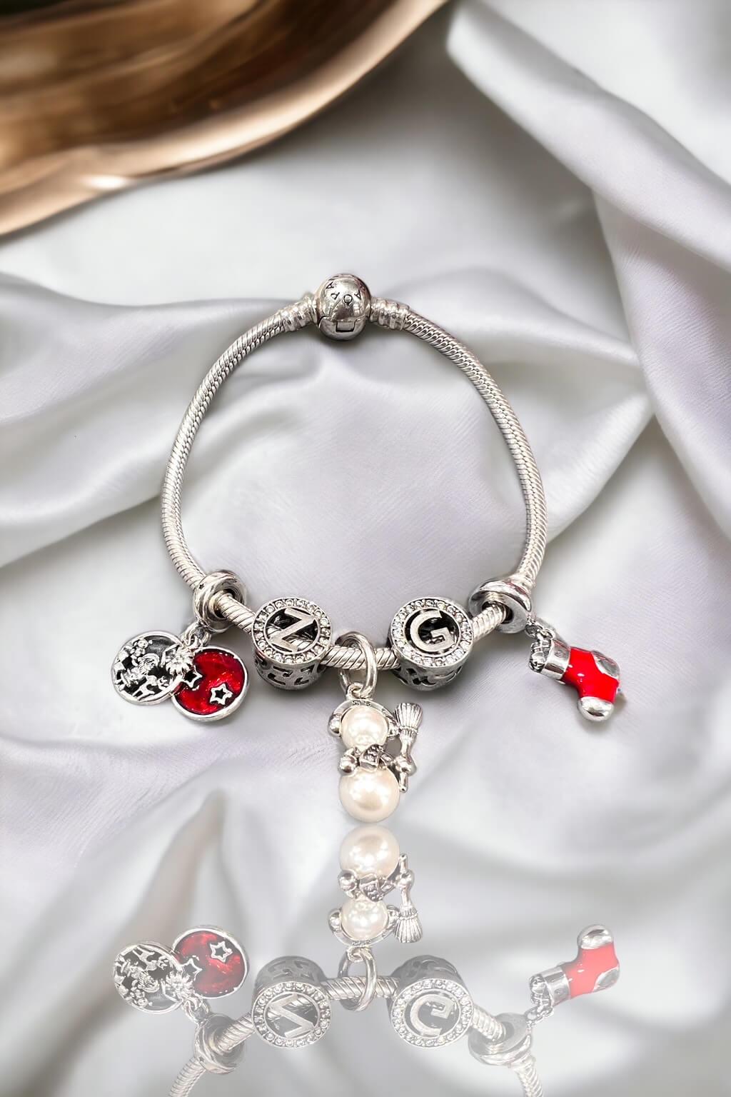 Sallantılı Noel Baba Kırmızı Charm
