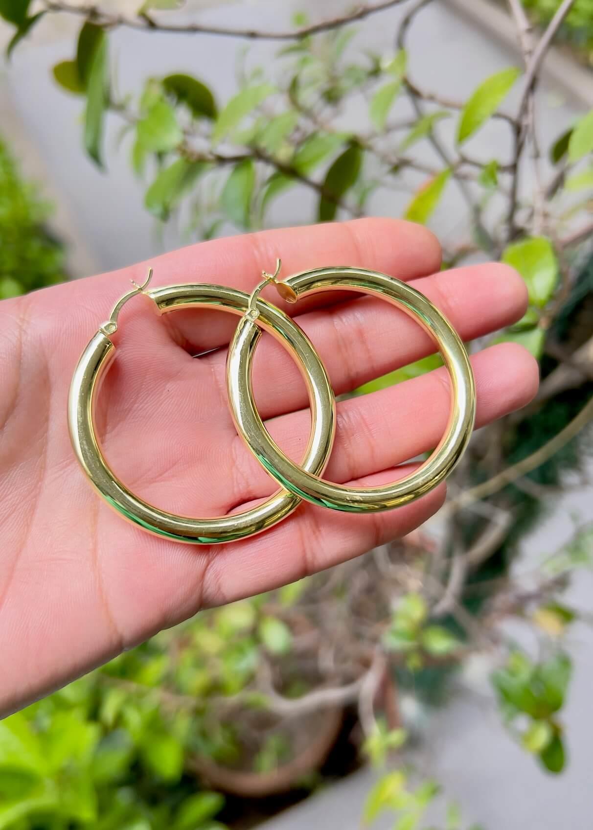 Silinidr Halka Küpe Çap:5 cm