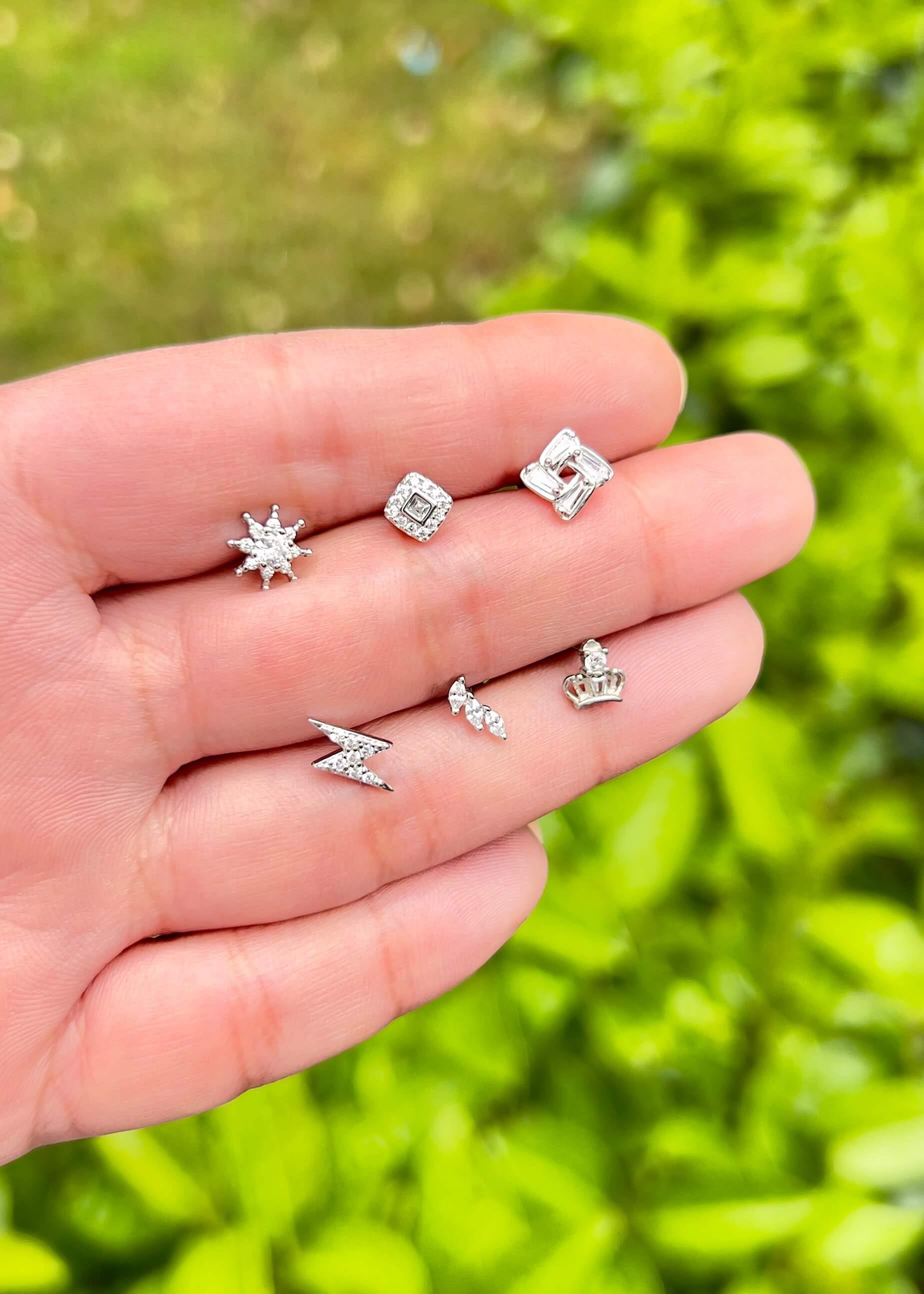 Şimşek Gümüş Piercing