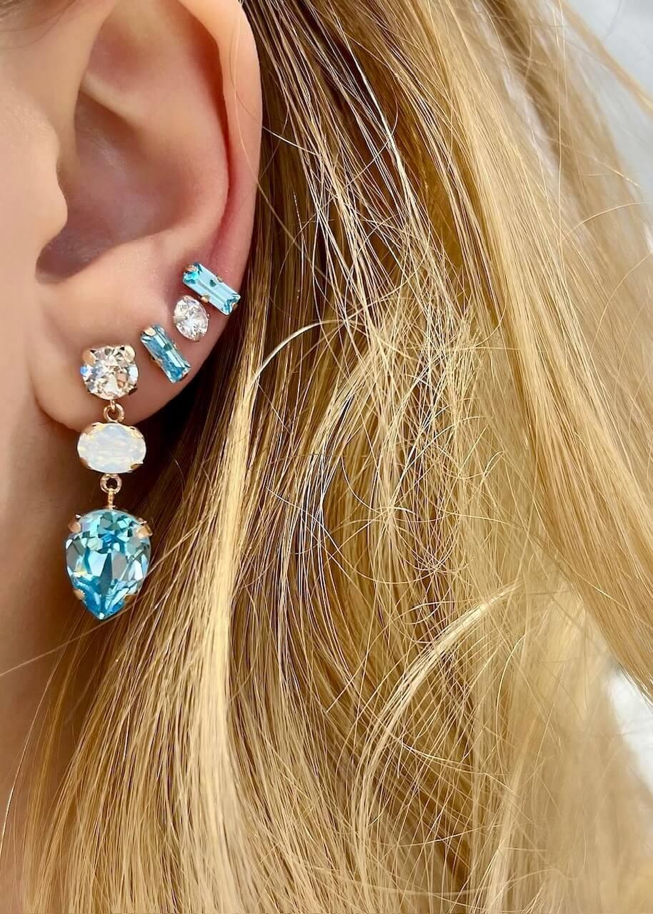 Swarovski Taşlı Küpe