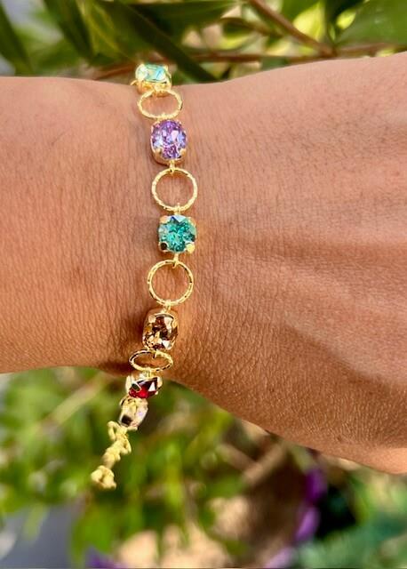 Swarovski Renkli Bileklik
