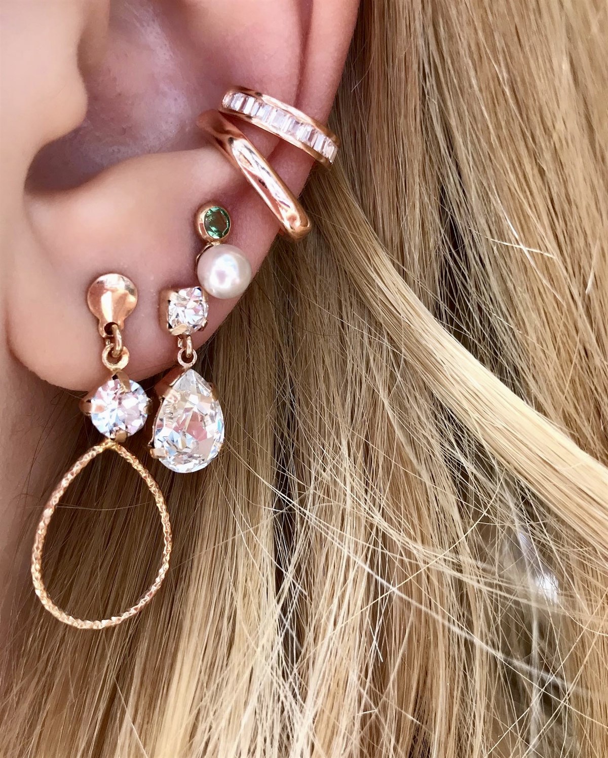 Swarovski Taşlı Küpe
