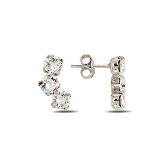 Swarovski Üçtaş Küpe