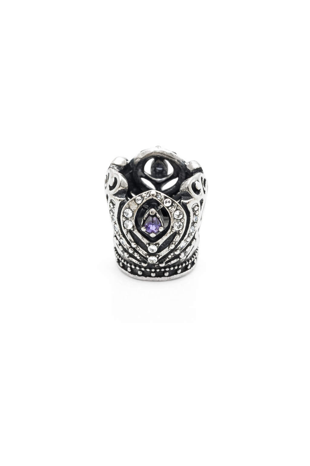 Taç Charm Mor Taşlı