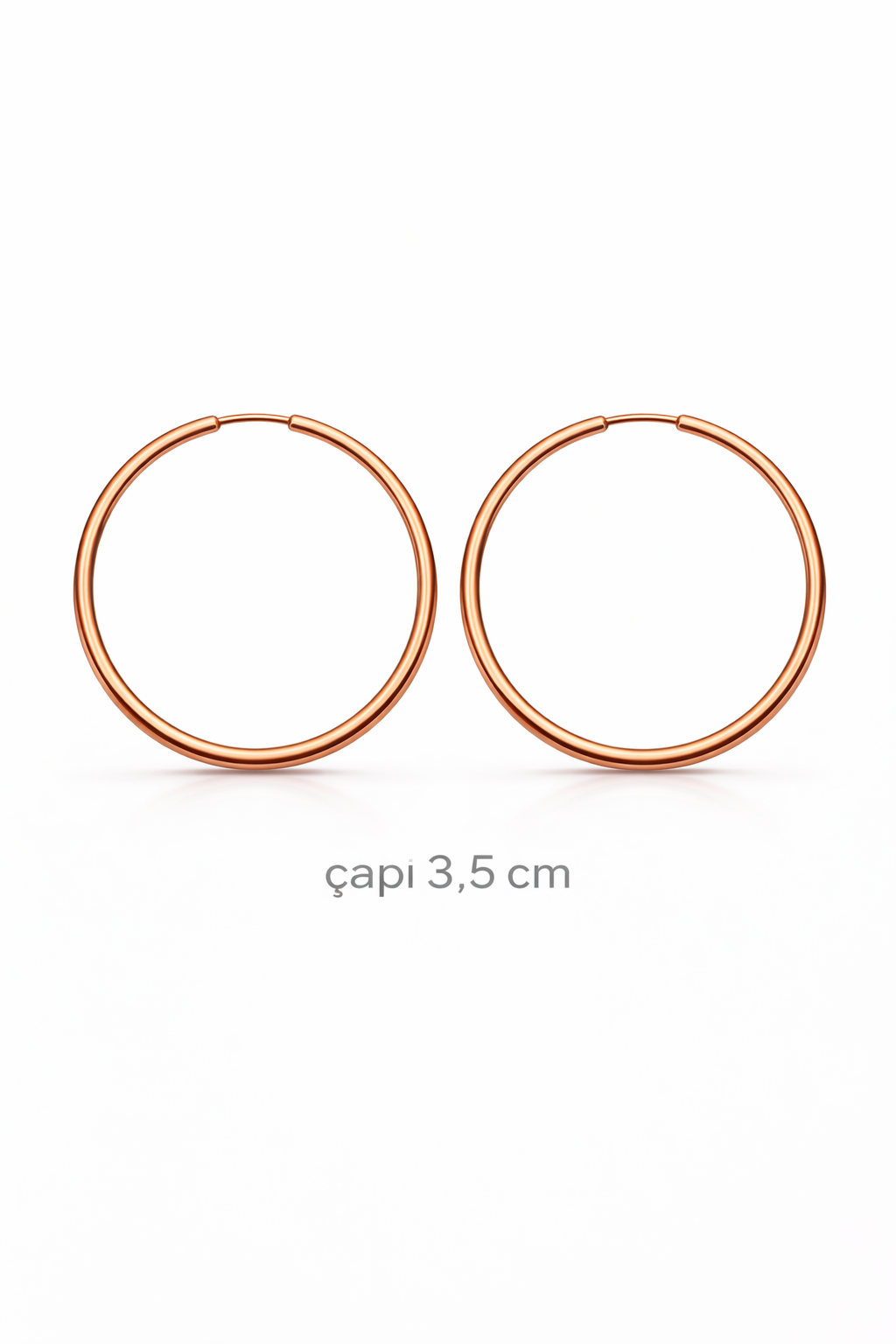 Tel Halka Küpe Çap:3,5 cm