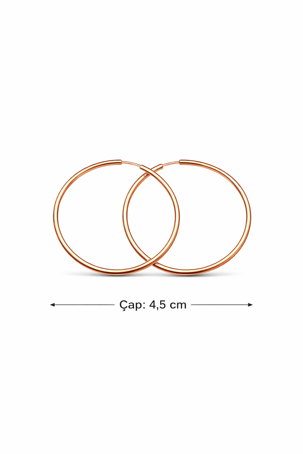 Tel Halka Küpe Çap:4,5 cm