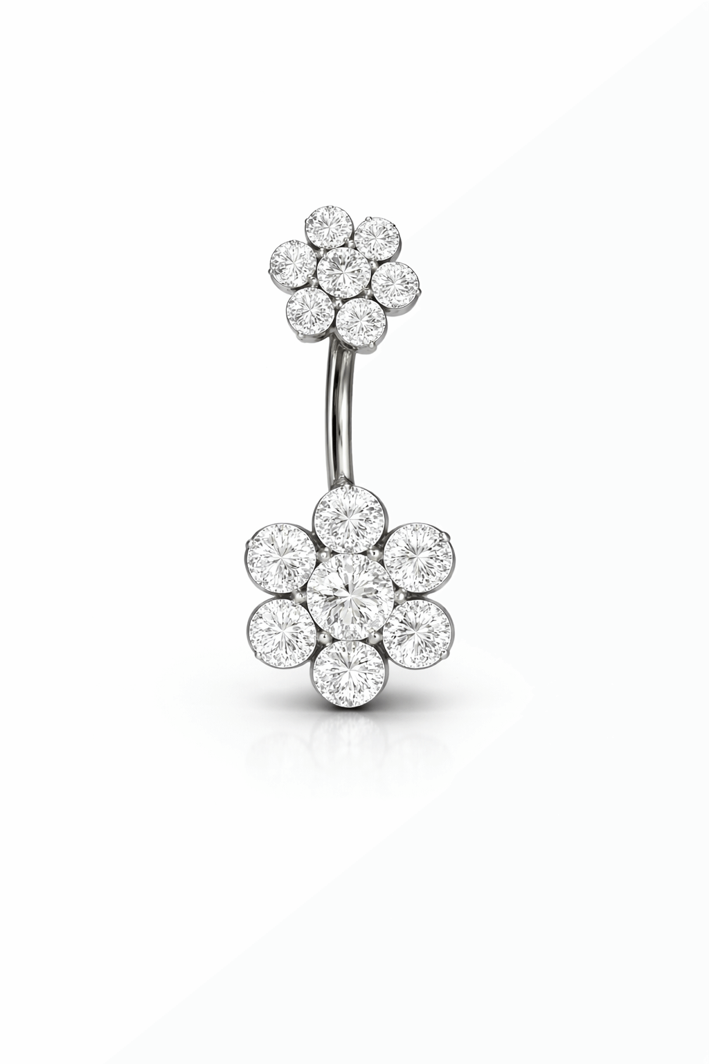 Titanyum Çiçek Göbek Piercing