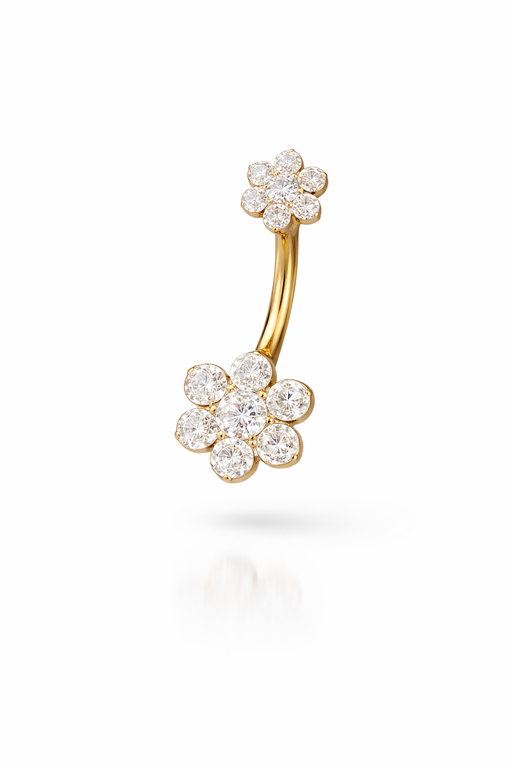 Titanyum Çiçek Göbek Piercing