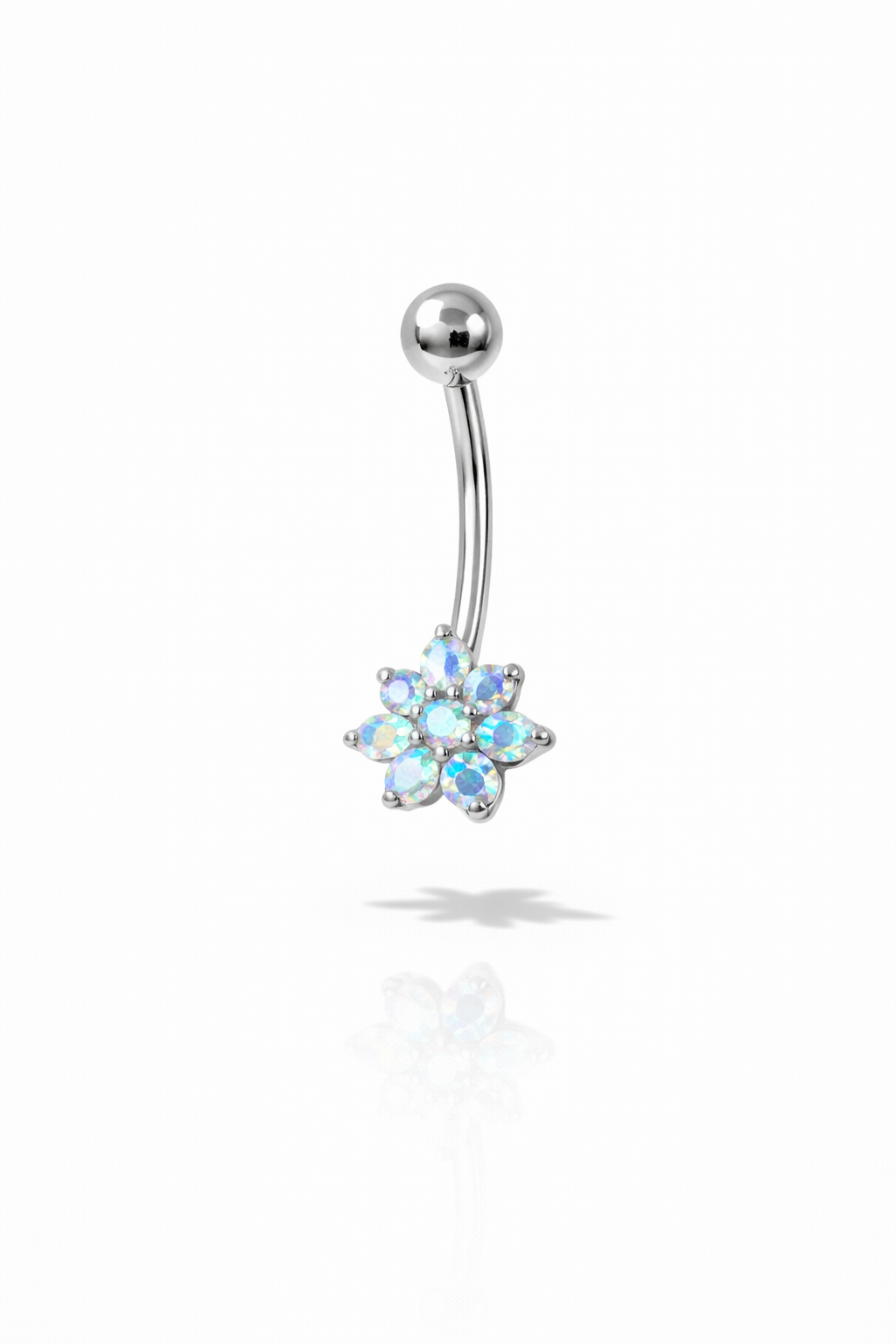 Titanyum Taşlı Göbek Piercing