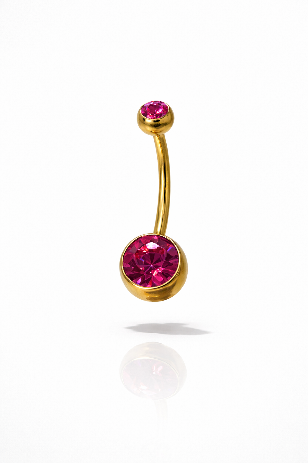 Titanyum Tektaş Göbek Piercing