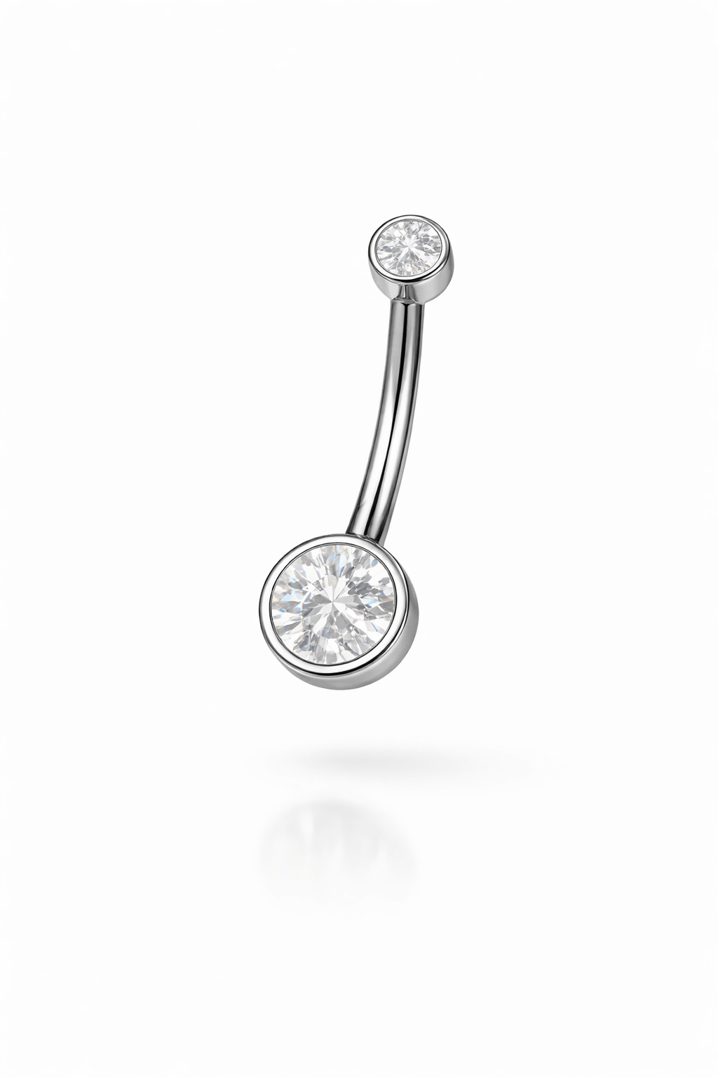 Titanyum Tektaş Göbek Piercing