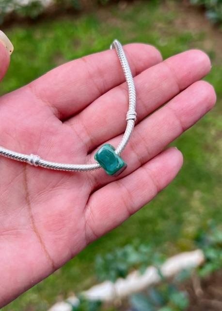 Yeşil Mat Murano Cam Charm